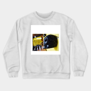 oaxaca and the black skull of mud ecopop photograph Crewneck Sweatshirt